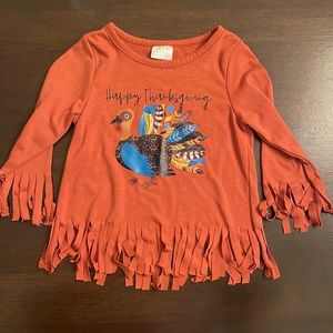 Thanksgiving Shirt with Fringes